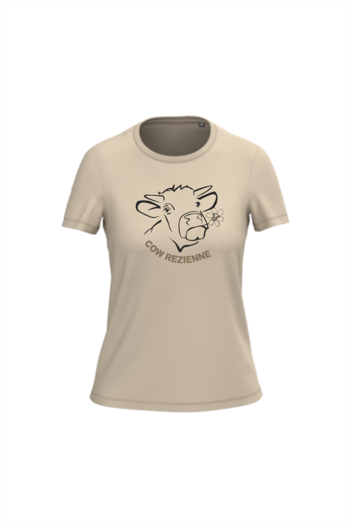 Tshirt Femme Cow Rezienne - Elégance et Confort en Coton Bio